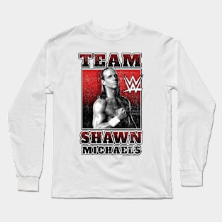 Shawn Michaels Team Poster Long Sleeve T-Shirt